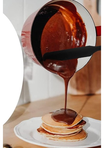 Pasta Sıvama Spatulası, Silikon Çikolata Krema Reçel Sıyırma Sıvama Bıçağı Spatulası 25CM Siyah fırsatları