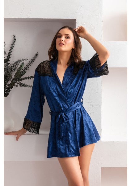 Kuşaklı Mini Boy Sabahlık