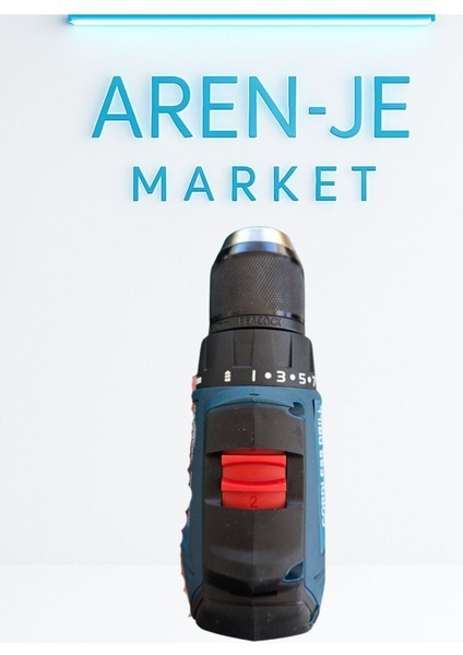 Aren-Je DWE-CD24 12V Şarjlı Matkap Vidalama Seti – 2 Bataryalı + Hızlı Şarj + Taşıma Çantalı