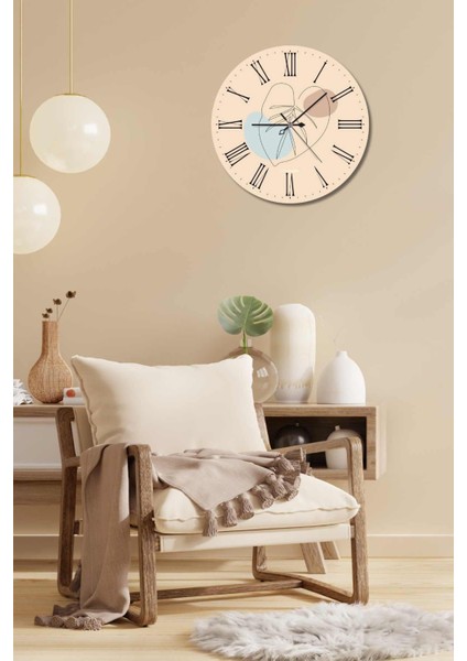 Minimalist Tasarım Mdf Uv Baskı Duvar Saati 40 Mds-04