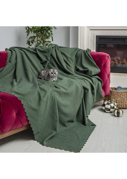 Kaymaz Koltuk Örtüsü Çift Taraflı Mikrofiber Şönil 175X350 cm XLARGE- Yeşil – Kedi Köpek ve Çocuk Dostu fiyatları