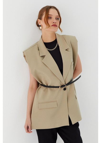 Oversize Blazer Yelek Cagla