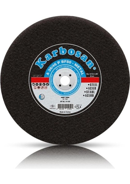 Metal Kesme Sabit Tezgah Diski 350 x 2.8 x 25.4