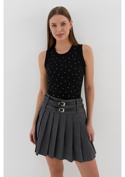 Taş Baskılı Atlet Sıyah fiyatları