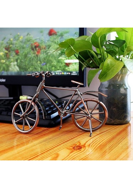 Dekoratif Vintage Metal Bisiklet Ev Ofis Biblo Dekor Hediye
