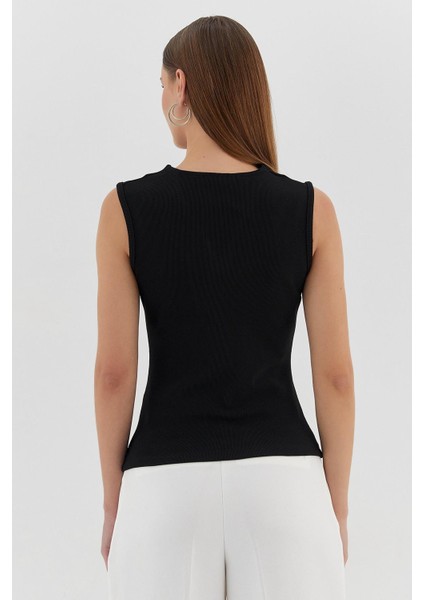 V Yaka Bluz Sıyah indirimleri