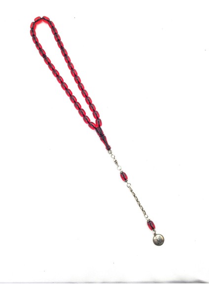 Sıkma Ateş Kehribar Tesbih