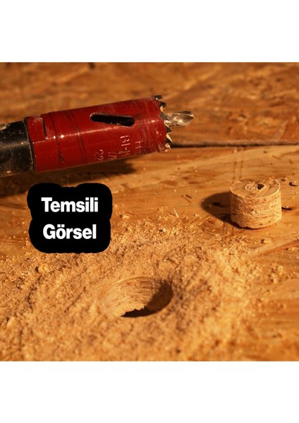 Bi Metal Panç Ø 22 mm Delik Açma Alçıpan Ahşap Pvc Delme Testeresi Adaptörsüz 1 Adet indirimleri