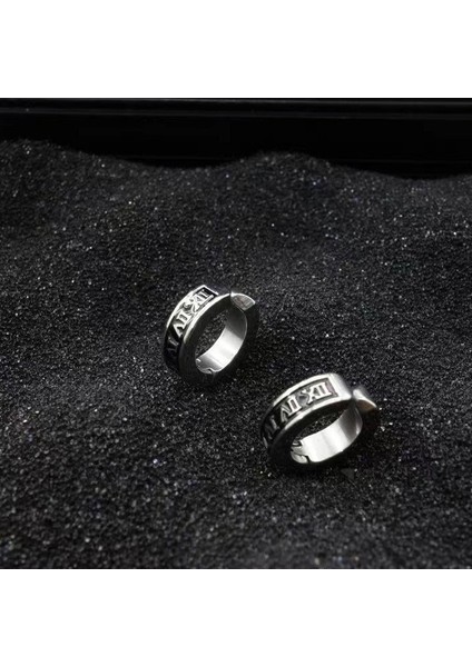 Küpe Erkek S925 Gümüş Küpe Gelgit Retro Küpe (Yurt Dışından)