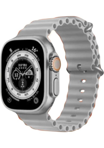 Apple Watch 2/3/4/5/6/7/8/9/se/se2 38MM 40MM 41MM Uyumlu Silikon Loop Kordon