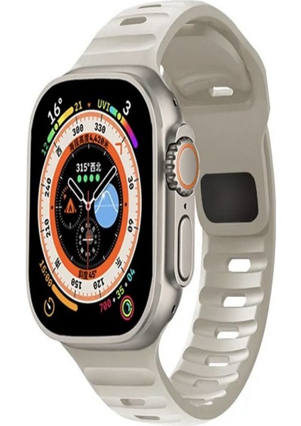 Apple Watch 9-8-7-6-5-4-3-Se / 38-40-41 mm Uyumlu Armour Dynamıc Silikon Kordon