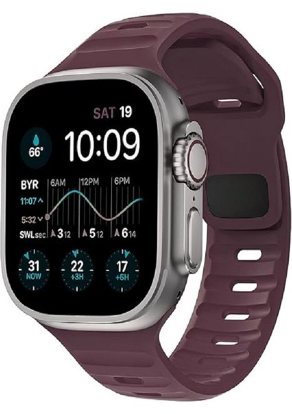 Apple Watch 9-8-7-6-5-4-3-Se / 38-40-41 mm Uyumlu Armour Dynamıc Silikon Kordon
