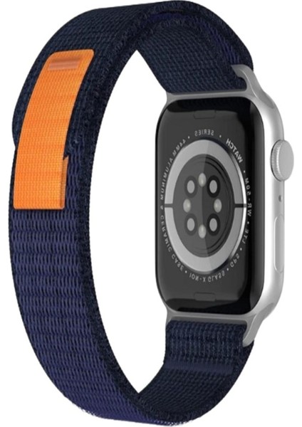 Trail Kordon Cırtlı Bez Apple Watch 42-44-45-49 mm 1-2-3-4-5-6-Se-7-8-9 Ultra-Ultra 2