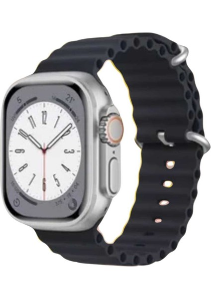 Watch 2/3/4/5/6/7/8/9/se/ultra 42MM 44MM 45MM 49MM Uyumlu Silikon Loop Kordon