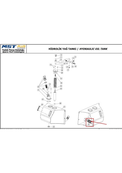 5421276/Y - Hidrolik Emiş Filtresi -Mst-
