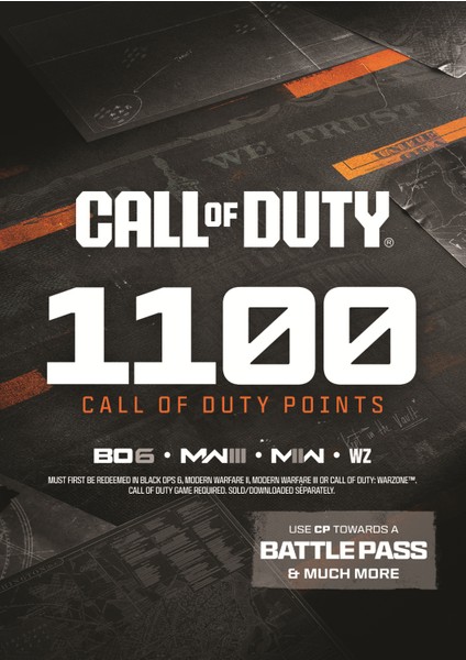 Call Of Duty® Points - 1,100 1p