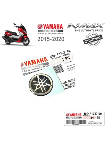 Nmax 125/155 2015-2020 Orijinal Gidon Üstü Yamaha Logo 1 Adet