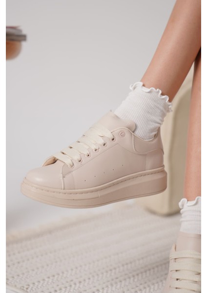 Samira Premium Ortopedik Bej Kadın Sneaker fırsatları