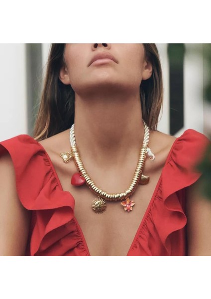 Çelik Halat Ip Charmlı Kolye fiyatları