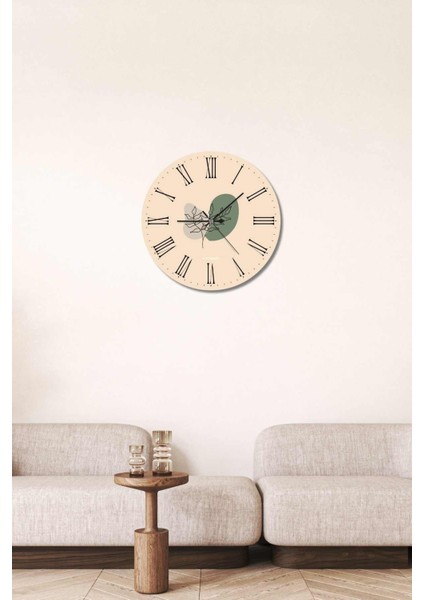 Minimalist Tasarım Mdf Uv Baskı Duvar Saati 40 Mds-05 modelleri