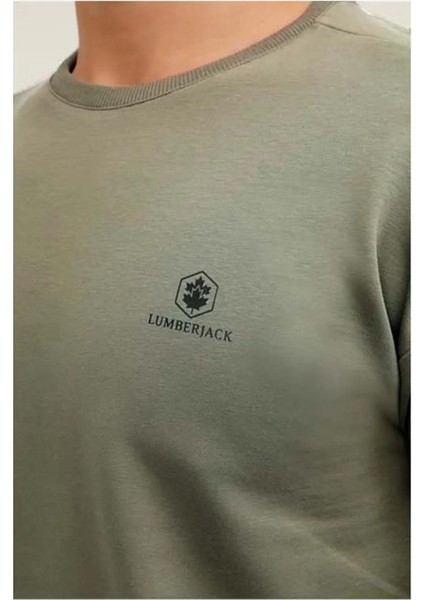 4m M-SN75 Bsc C Neck Sw 4fx A Hakı Erkek Sweatshirt