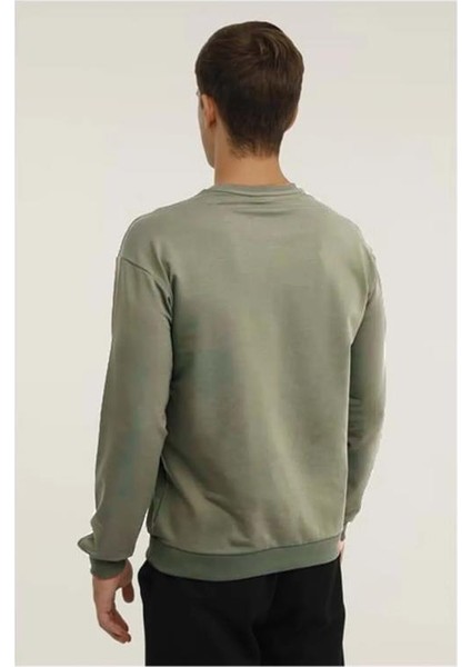 4m M-SN75 Bsc C Neck Sw 4fx A Hakı Erkek Sweatshirt