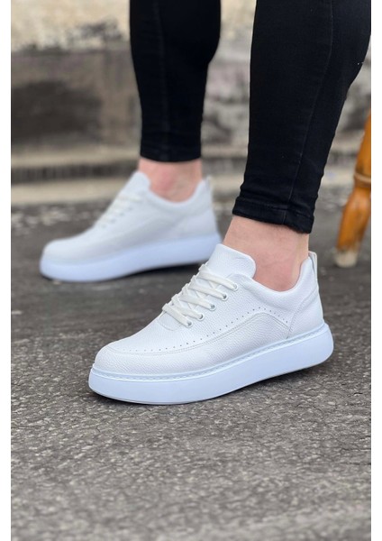 Wagoon WG162 Beyaz Ortopedik Taban Erkek Casual Ayakkabı
