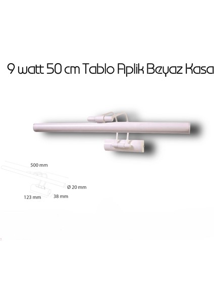 9 Watt 50 cm Banyo Ayna Üstü Tablo Aplik