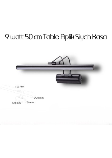 9 Watt 50 cm Banyo Ayna Üstü Tablo Aplik