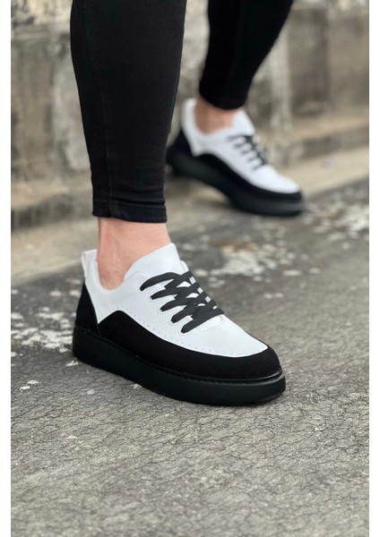 Wagoon WG162 Kömür Beyaz Ortopedik Taban Erkek Casual Ayakkabı fırsatları