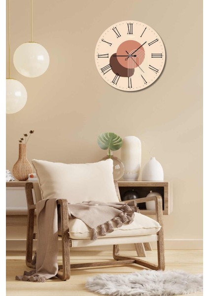 Minimalist Tasarım Mdf Uv Baskı Duvar Saati 40 Mds-06