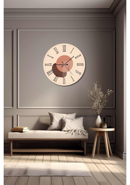 Minimalist Tasarım Mdf Uv Baskı Duvar Saati 40 Mds-06 modelleri