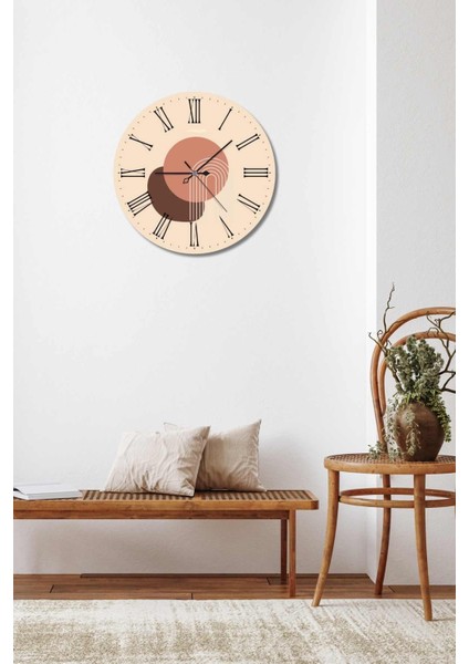 Minimalist Tasarım Mdf Uv Baskı Duvar Saati 40 Mds-06 indirimleri