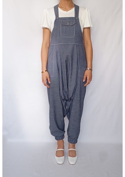 Ince Kot Şalvar Tulum/crop Body