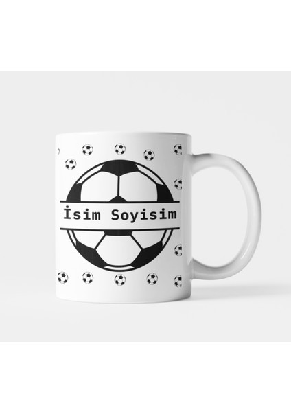 Kişiye Özel Futbol Temalı Isimli Kupa Bardak – Çift Taraflı Porselen – 300 ml fiyatları