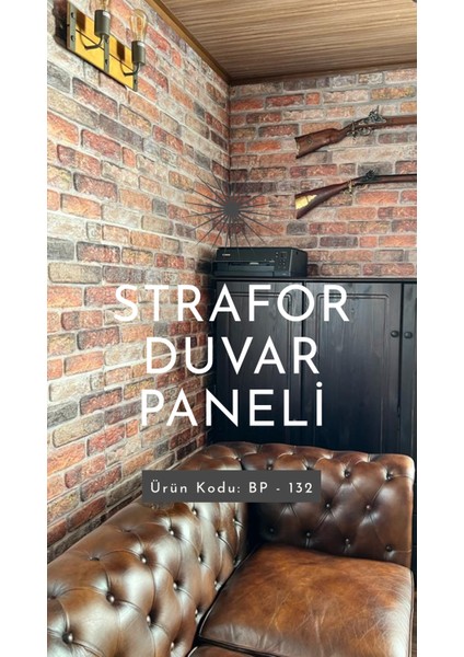 Taş Desen Strafor Panel 100X50 cm - Model BP-132