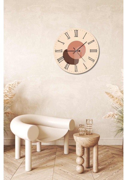 Minimalist Tasarım Mdf Uv Baskı Duvar Saati 40 Mds-06 modelleri