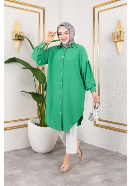 Düşük Kollu SALAŞTUNIK-3034 Benetton Yeşili