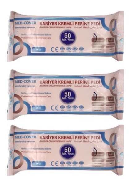 Bariyer Kremli Perine Temizleme Pedi 50'li