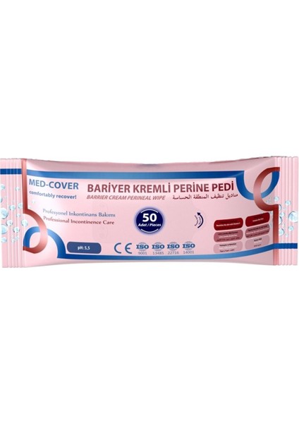 Bariyer Kremli Perine Temizleme Pedi 50'li modelleri