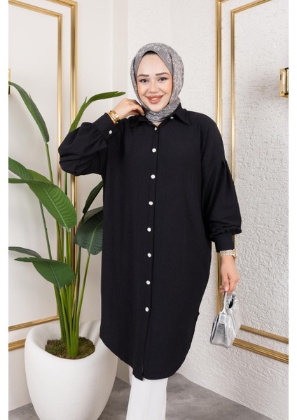 Düşük Kollu SALAŞTUNIK-3034--SIYAH
