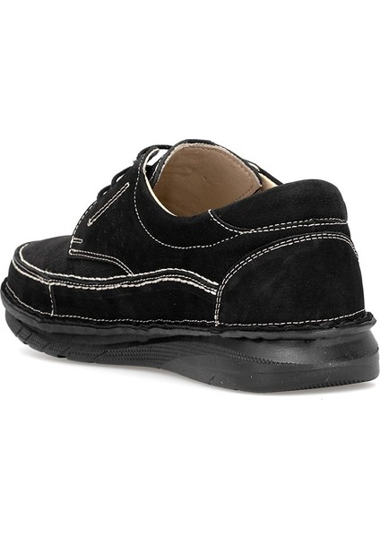 Elit ERLSN2627N Erkek Hakiki Deri Ortopedik Casual Ayakkabı Siyah fırsatları