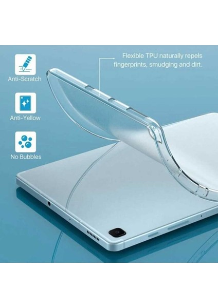 Samsung Galaxy Tab A8 X200 X205 Uyumlu 10,5 Inç Şeffaf Silikon Tablet Kılıfı modelleri