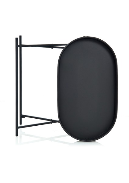 Elips Tepsi Sehpa - Siyah