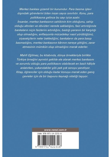 Merkez Bankası - Dünyada ve Türkiye’de - Mahfi Eğilmez