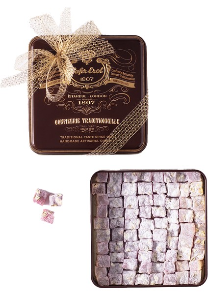 Çifte Kavrulmuş Nar Aromalı Antep Fıstıklı Lokum - Küçük Retro Teneke fiyatları