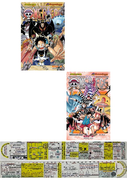 One Piece 54-55. Ciltler Manga Seti + Mat. Öğreten Cetvel