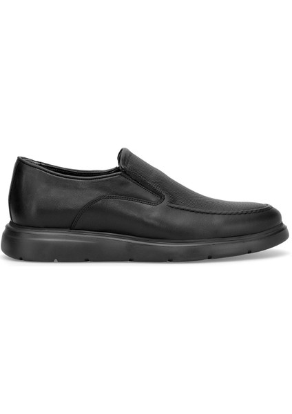Elit BTRG1751-1 Erkek Hakiki Deri Casual Ayakkabı Siyah