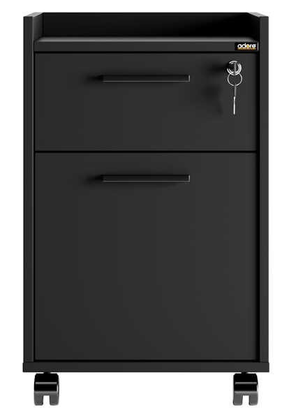 2 Çekmeceli Kilitli Keson-Siyah 45X64X40 cm fiyatları