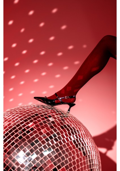 Asta Kısa Topuklu Tokalı Rugan Stiletto